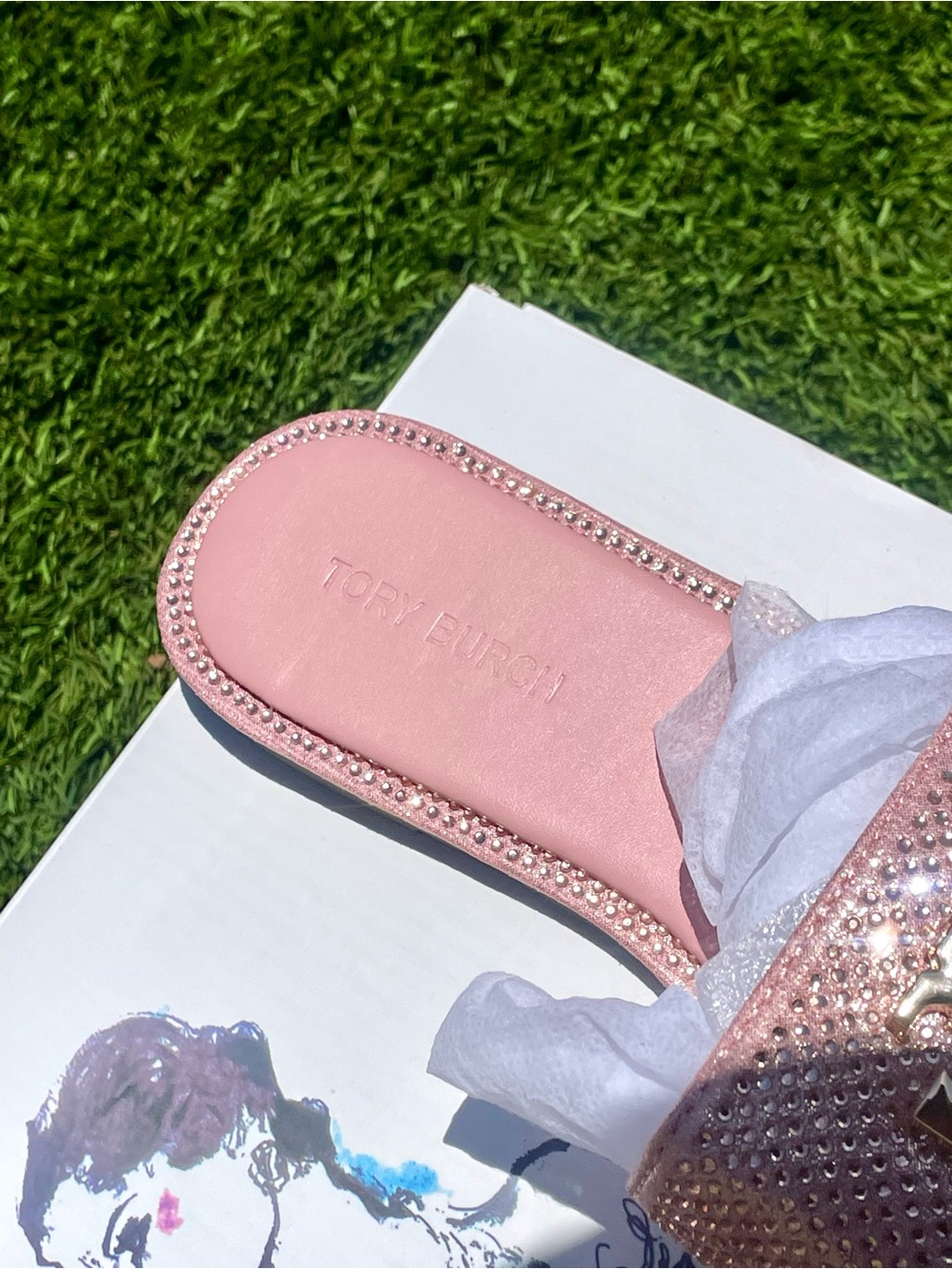 Tory Burch Pink Everly Sandals - Picture 2 of 4